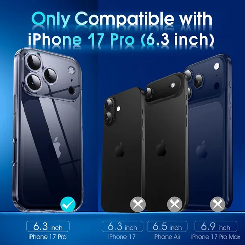 Vista 401 de Supdeal Funda cristalina transparente para iPhone 11, [No se amarillea] [Protección de la cámara] [Probado contra caídas de grado militar] Funda