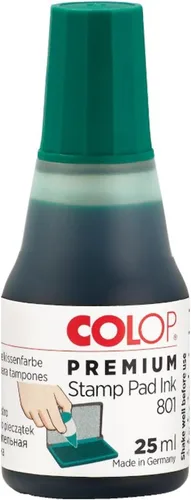 Vista 7 de COLOP Tinta premium 801 a base de agua no tóxica (azul, 0.8 fl oz)
