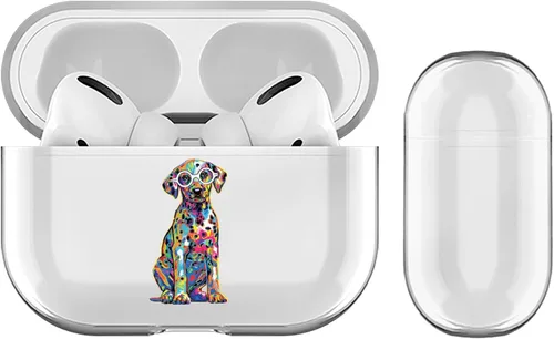 Vista 15 de Head Case Designs P.D. Moreno Basset Hound Dogs - Funda de cristal duro transparente compatible con funda de carga Apple AirPods Pro