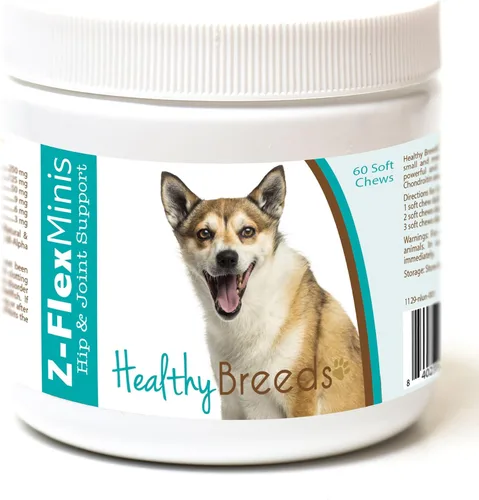 Vista 96 de Healthy Breeds Affenpinscher Z-Flex Minis - Masticables suaves para cadera y articulaciones, 60
