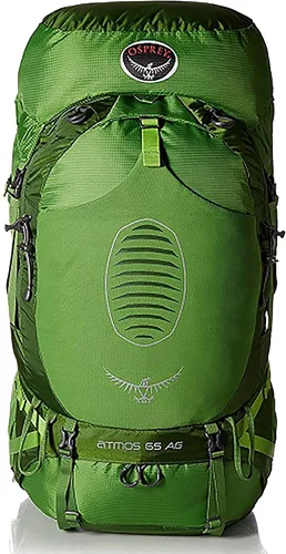 Vista 10 de Osprey Atmos AG 65L Mochila de mochilero para hombre, color negro, S/M