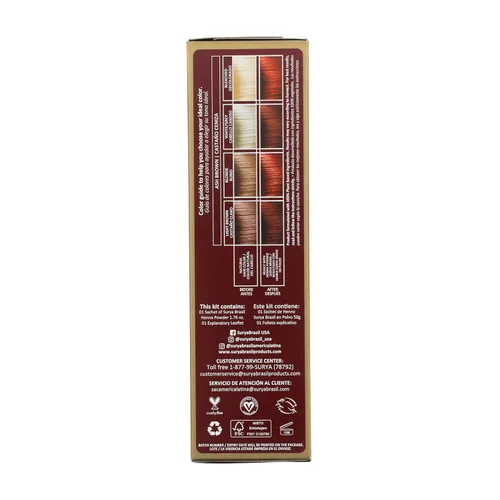 Vista 2 de Surya - Crema de henna dorado marrón
