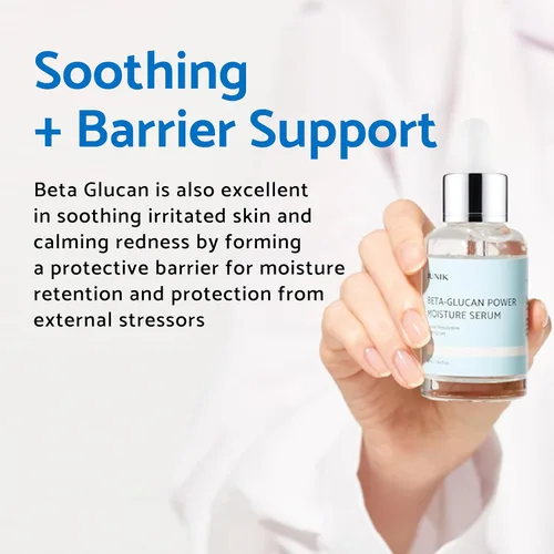 Vista 6 de IUNIK Beta Glucano Crema de Humedad Diaria Beta-Glucano Power Suero Hidratación Intensa Hidratación Intensa Barrera Piel Fortificante Ultra Intensa