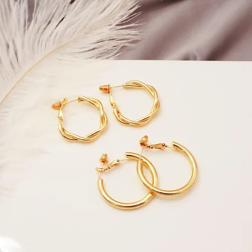 Vista 5 de Initlove Juego de aretes colgantes de forma irregular regalo especial y de moda para mujeres y niñas