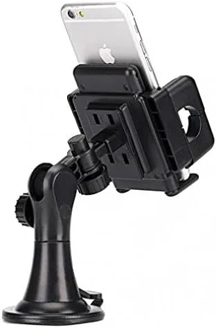 Vista 3 de Soporte de coche compatible con Motorola Moto e6, soporte para parabrisas de salpicadero, soporte giratorio de succión para teléfono Moto E6