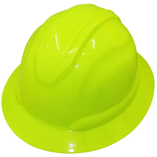 Vista 10 de Casco de seguridad Bullhead Safety de ala completa con suspensión de trinquete de seis puntos, casco de construcción reversible para seguridad
