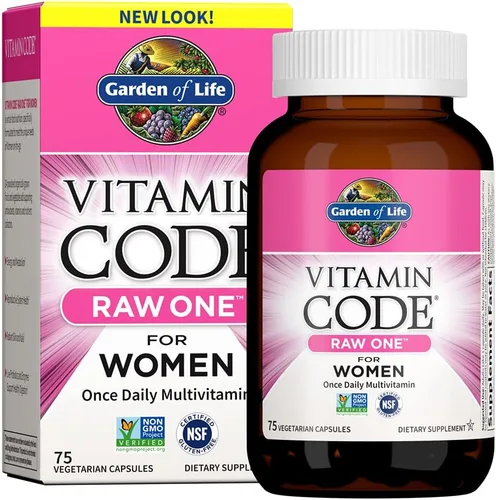 Vista 7 de Garden of Life Multivitamínico para mujeres, código de vitamina crudo para mujeres, una vez al día, hierro de alimentos integrales, probióticos