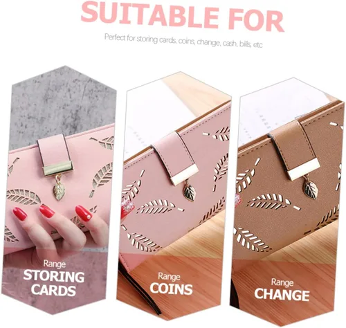 Vista 6 de EXCEART 6 Pcs Buckle Wallet Womans Purse Clutch Purses for Women Multifunctional Wallet Multifunction Wallet Multi Functional Wallet Women Wallet