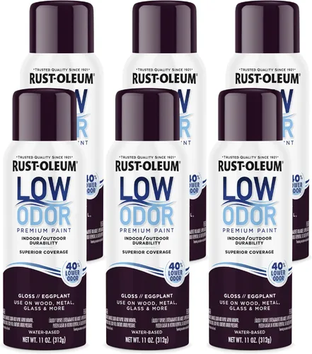 Vista 53 de Rust-Oleum - Pintura en aerosol prémium de bajo olor, gris ancla brillante Olor 40% menor que las pinturas en aerosol tradicionales, durabilidad