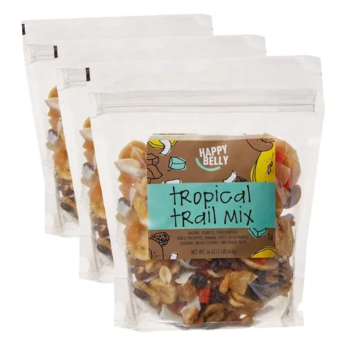 Vista 13 de Marca de Amazon, Happy Belly Nuts, Chocolate & Dried Fruit - Mezcla de frutos secos, 1 libra (paquete de 1)