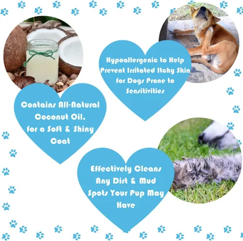 Vista 6 de Speak Pet Products Spray de baño natural sin agua, para perros, hipoalergénico sin perfume, 8 onzas