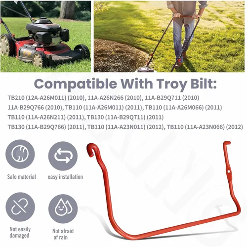 Vista 3 de Mango de control de cuchilla de cortacésped 747-05214D compatible con MTD, Troy Bilt, Craftsman, Yard Man para 11A-A26M011 (2010)