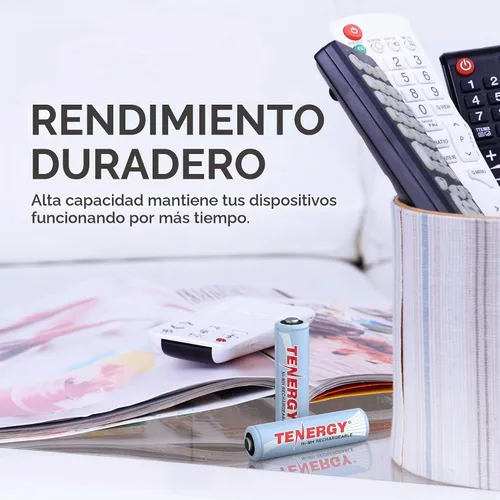 Vista 5 de Tenergy AA 2600 mAh Baterías Recargables NiMH de alta capacidad 24 Pack