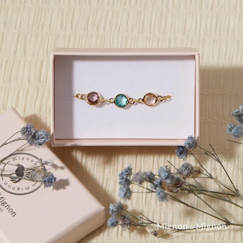 Vista 3 de Custom Birthstone Bracelet For Women Mother's Day Gift From Daughter Gifts For Mom Personalized For Her Personalized Family Bracelet Birthstone