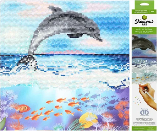 Vista 25 de Diamond Art by Leisure Arts Kit DMA 12x12 IntermediateBlue Bird