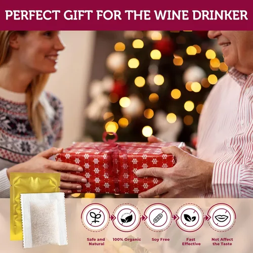 Vista 6 de Filtro de vino, paquete de 12 filtros de vino para histaminas y sulfitos, sulfito de vino e histamina, evita alergias al vino y dolores de cabeza