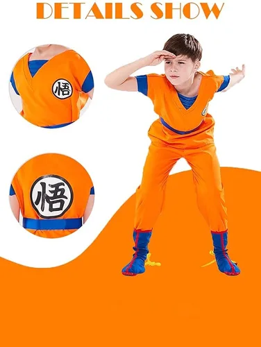 Vista 4 de Disfraz de anime para cosplay disfraz de Halloween para niños