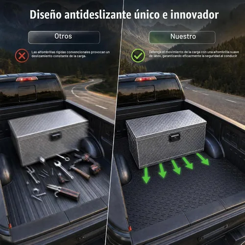 Vista 5 de MOSTPLUS Alfombrilla para caja de camioneta de 5 pies compatible con Toyota