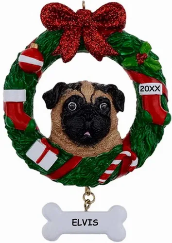 Vista 12 de Adorno de Navidad personalizado para mascotas de raza de perro (Beagle)