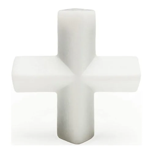 Vista 4 de Barra magnética mezcladora Spinplus con forma de cruz de teflón (politetrafluoroetileno) Bel-Art Products, Blanco, 1