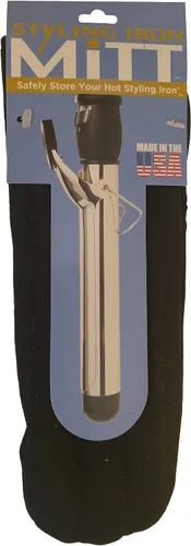 Vista 5 de Funda [resistente al calor] para rizadores, planchas o alisadoras, y planchas de peinar, forro recubierto de silicona y bolsa de algodón acolchada