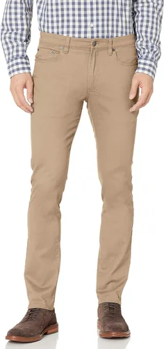 Vista 21 de Amazon Essentials - Pantalones ajustados para hombre, diseño de sarga elástica con 5 bolsillos