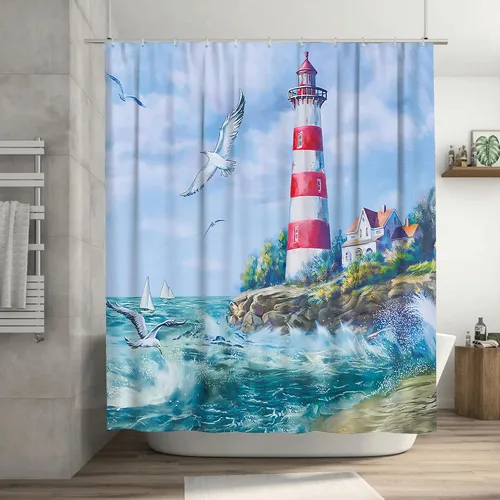 Vista 13 de jamie world Cortina de ducha de granja en blanco y negro, divertida cortina de ducha floral de bulldog para baño, cortina de ducha de animales, tela