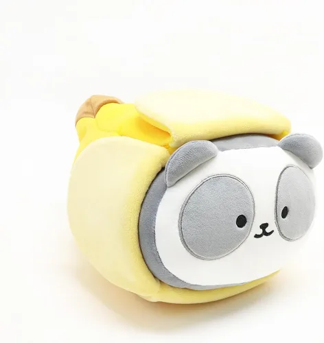 Vista 5 de Anirollz Puppiroll de peluche en atuendo de burrito – Animal de peluche Kawaii con disfraz extraíble – Lindo juguete de peluche blandito, regalo