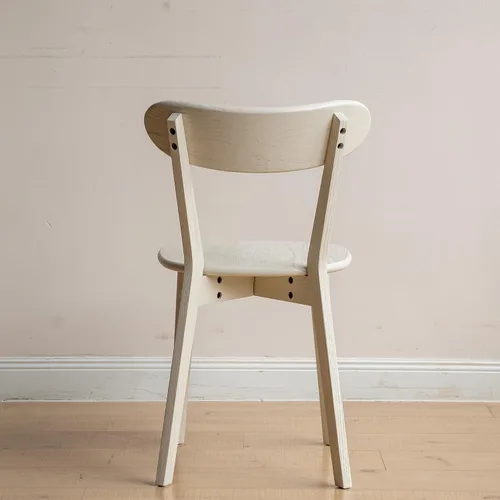 Vista 2 de Sillas de comedor y juegos de mesa y sillas, madera de roble maciza, grado FAS fabricado en América del Norte, silla de madera 100% libre