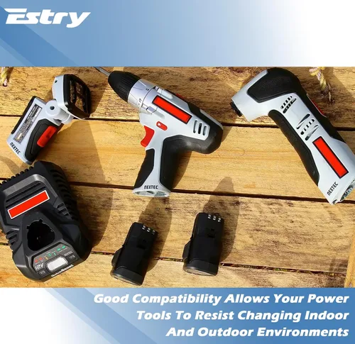 Vista 6 de Estry Batería de repuesto de 12 V 2000 mAh para Craftsman Nextec 9-11221 11221, 320.11221 batería de iones de litio