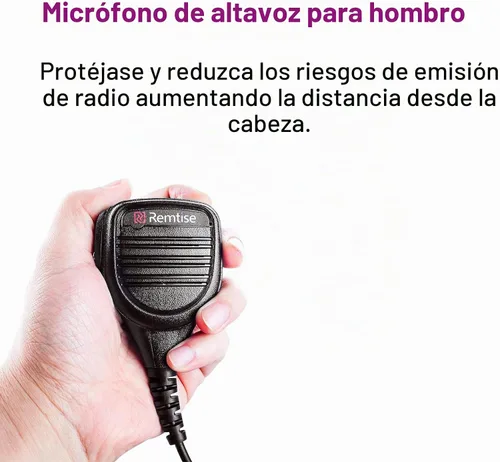 Vista 5 de Micrófono de altavoz para Baofeng Walkie Talkie, micrófono de hombro de 2 pines compatible con radios Baofeng BF-F8HP/F9