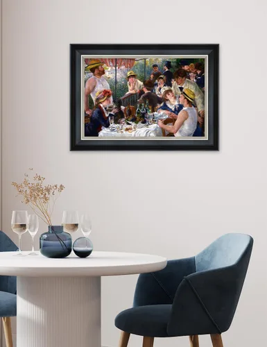 Vista 2 de DECORARTS - El almuerzo de los remeros de Pierre-Auguste Renoir. Impresiones giclée sobre lienzo. Mejora la decoración de tu hogar y oficina