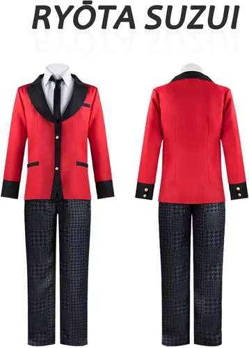 Vista 3 de Kakegurui - Disfraz de cosplay de anime para fiesta temática de Halloween y trajes cotidianos