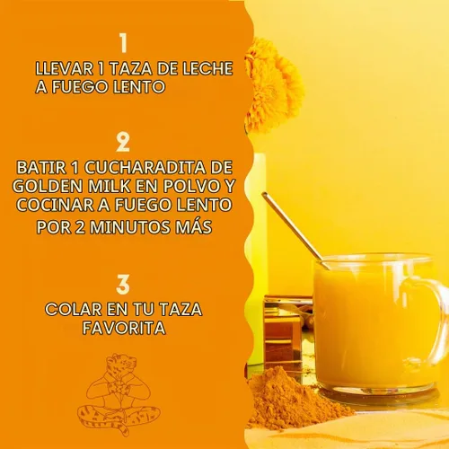 Vista 3 de Spicewalla Leche dorada en polvo - Canela, jengibre, cúrcuma bebida té o mezcla de café con leche