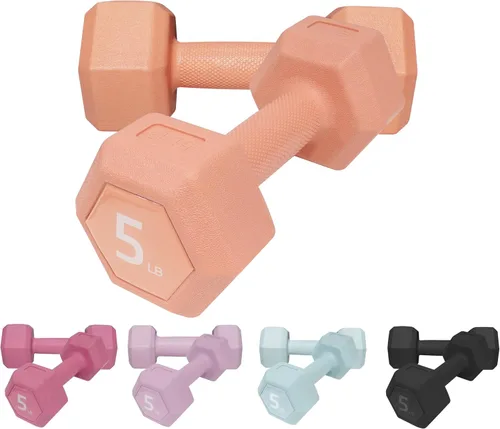 Vista 19 de Juego de pesas para mano de 5/10/15/20/25/36 libras, 5 opciones de colores, pesas libres de ejercicio y fitness, para mujeres y hombres