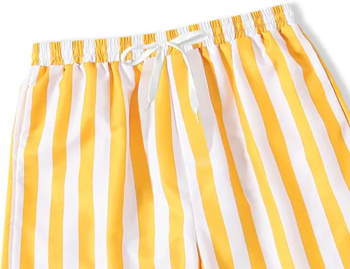 Vista 7 de IFFEI Traje de baño de una pieza a juego para la familia, traje de baño a rayas ahuecado monokini Mommy and Me Beachwear
