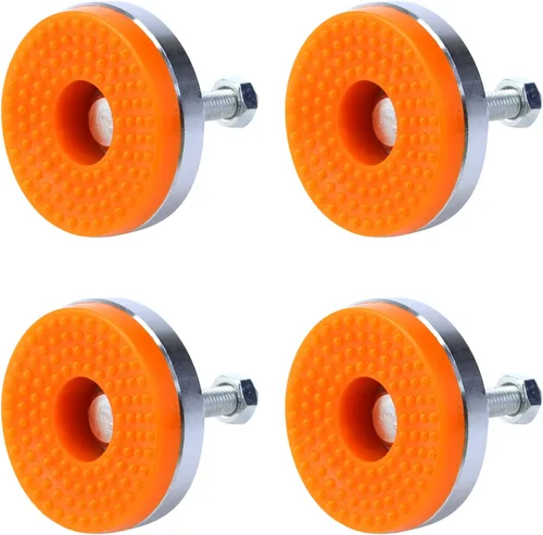 Vista 24 de Antrader 4pcs M8x50mm Ajustable Muebles Glides Antideslizante Nylon Reforzado Base Redonda 4.449 in Pie de nivelación