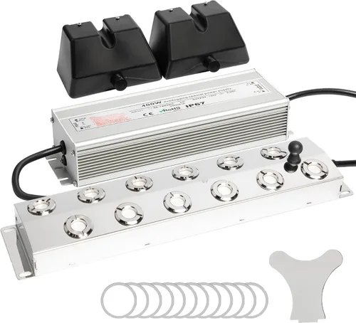 Vista 11 de Mejora de Nebulizador Ultrasónico de 6 Cabezas con Boya, Generador de Niebla Ultrasónico 5000ml/H, Nebulizador de Niebla de 200W, Fuente