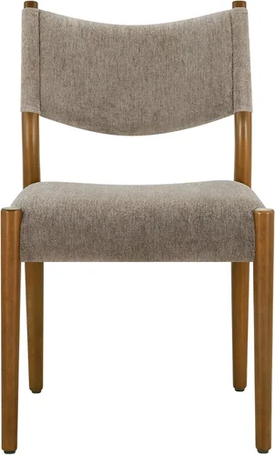 Vista 9 de KISLOT Juego de 4 sillas de comedor, sillas ergonómicas tapizadas de madera Sillas de comedor modernas de mediados de siglo, sillas ergonómicas