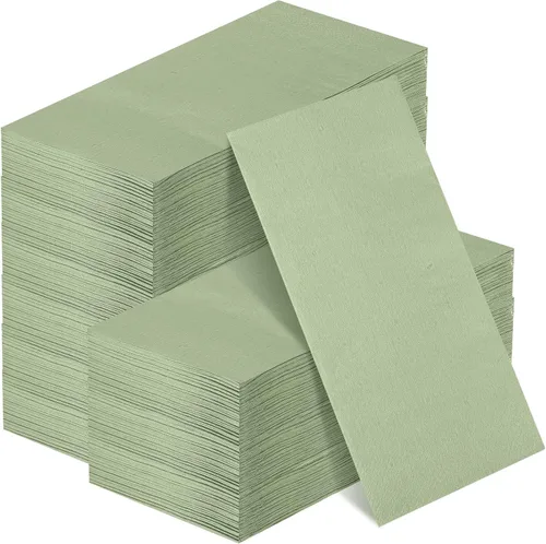 Vista 15 de Glenmal 60 servilletas de papel beige de 2 capas para invitados Servilletas de cóctel desechables para recepción de bodas, 13 x 16 pulgadas