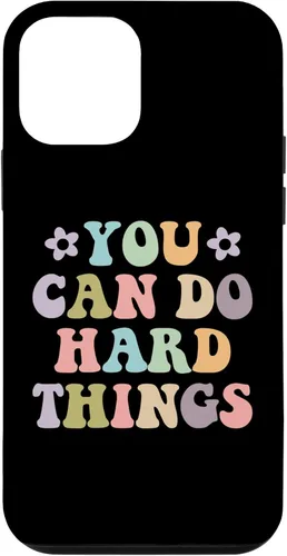 Vista 16 de Inspirational Women's Graphics - You Can Do Hard Things Case for iPhone 16