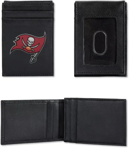 Vista 22 de NFL Rico Industries - Cartera bordada con bolsillo frontal, gran artículo de regalo, San Francisco 49Ers, Bolsillo frontal