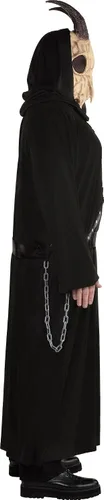 Vista 3 de Conjunto de disfraz de bestia demoníaca - Plus XXL (48-52) - Poliéster y cuero negro - Ideal para Halloween, fiestas y disfraces