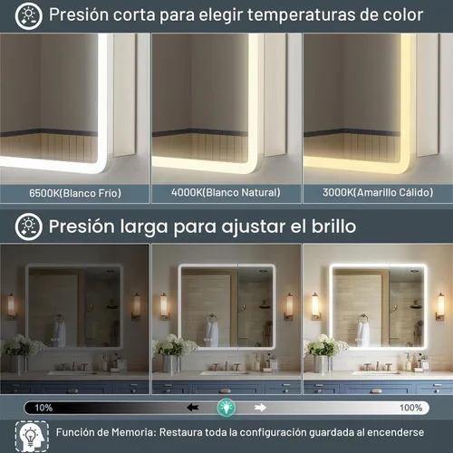 Vista 3 de Botiquín de 16 x 24 pulgadas con luces (con bisagra izquierda), marco de aleación AL, empotrado o superficie, enchufable o cableado, 2