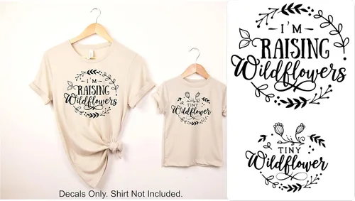 Vista 13 de SEC Apparel Mommy and Me - Parches de vinilo para planchar para camisetas, tela y ropa (Bessed Mama Mama's Blessing)