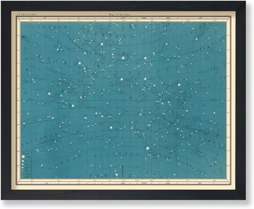Vista 54 de Poster Master Póster celestial – Impresión del mapa de las estrellas – Regalo para astronomía, fanáticos lunares – Arte vintage para el hogar