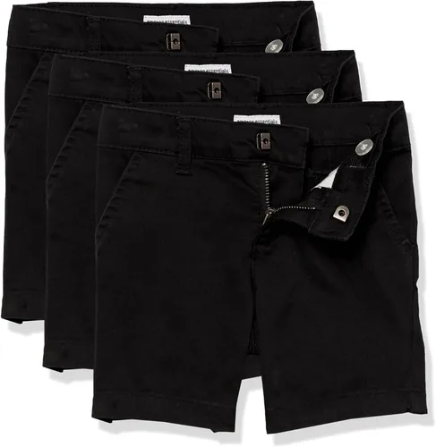 Vista 2 de Tienda Essentials Pantalones cortos de uniforme para niñas y niños pequeños, multipacks