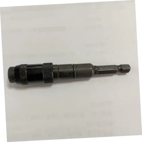 Vista 8 de TEHAUX Soporte de punta de poste magnético universal para broca de broca, soporte magnético para brocas, eje de extensión de broca, acero cromado