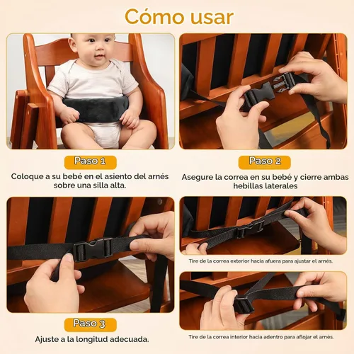Vista 5 de twoworld Correas de silla alta,Correa de seguridad universal para bebés