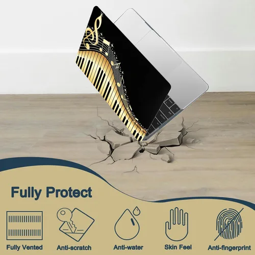 Vista 118 de Funda compatible con MacBook Air de 11 pulgadas 2015-2010 A1465 A1370, diseño impreso de plástico para laptop, carcasa protectora Air de 11.6